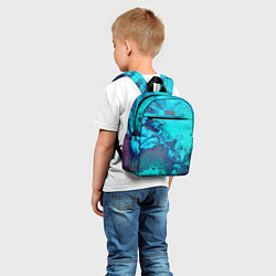Детский рюкзак Лазурные текстуры, цвет: 3D-принт — фото 2