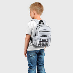 Детский рюкзак Audi серебро, цвет: 3D-принт — фото 2