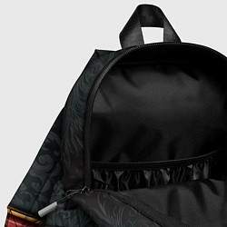 Детский рюкзак Узоры Black and Red, цвет: 3D-принт — фото 2