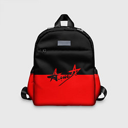 Детский рюкзак АлисА: Черный & Красный, цвет: 3D-принт