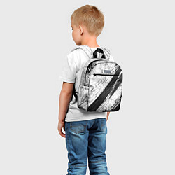 Детский рюкзак Белый и черный, цвет: 3D-принт — фото 2