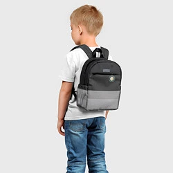 Детский рюкзак ФК Интер: Серый стиль, цвет: 3D-принт — фото 2