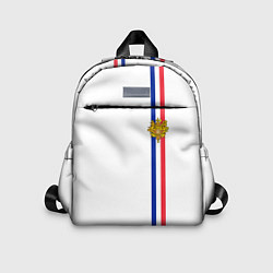 Детский рюкзак Франция: лента с гербом, цвет: 3D-принт