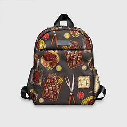 Детский рюкзак Шашлычное раздолье, цвет: 3D-принт