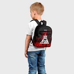 Детский рюкзак Fall Out Boy: Red Flame, цвет: 3D-принт — фото 2