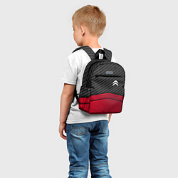 Детский рюкзак Citroen: Red Carbon, цвет: 3D-принт — фото 2
