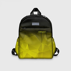 Детский рюкзак Cyberpunk 2077: Yellow Poly, цвет: 3D-принт