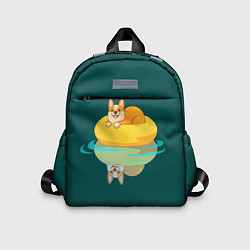 Детский рюкзак Корги на пончике, цвет: 3D-принт