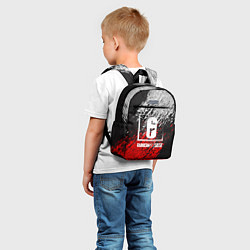 Детский рюкзак R6S: Red & White, цвет: 3D-принт — фото 2