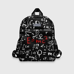 Детский рюкзак E=mc2: Black Style, цвет: 3D-принт