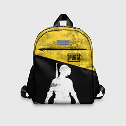 Детский рюкзак PUBG: Yellow Grunge