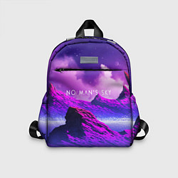 Детский рюкзак No Man's Sky: Neon Mountains, цвет: 3D-принт