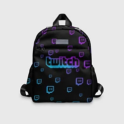 Детский рюкзак Twitch: Neon Style, цвет: 3D-принт
