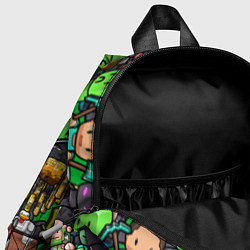 Детский рюкзак Жители Майнкрафт, цвет: 3D-принт — фото 2