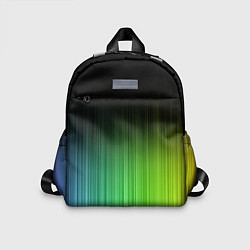 Детский рюкзак Неоновые полосы - Минимализм, цвет: 3D-принт