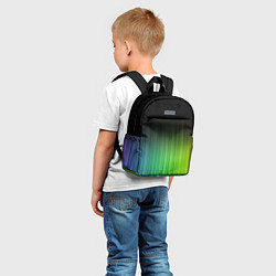 Детский рюкзак Неоновые полосы - Минимализм, цвет: 3D-принт — фото 2