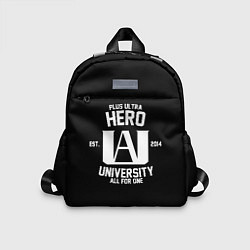 Детский рюкзак My Hero Academia белый лого, цвет: 3D-принт