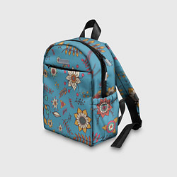 Детский рюкзак Цветочный рай узор, цвет: 3D-принт — фото 2