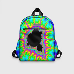 Детский рюкзак Фрактальная кислотная черная дыра - множество Манд, цвет: 3D-принт