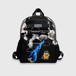 Детский рюкзак Грозовой, кошак кара, цвет: 3D-принт