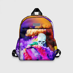 Детский рюкзак Череп в дыму, цвет: 3D-принт