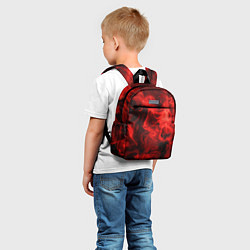 Детский рюкзак Красный дым, цвет: 3D-принт — фото 2