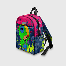 Детский рюкзак Brawl Stars Leon краски, цвет: 3D-принт — фото 2