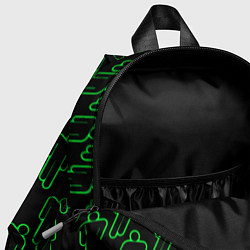 Детский рюкзак BILLIE EILISH GREEN TIME, цвет: 3D-принт — фото 2