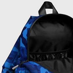 Детский рюкзак СИНИЙ КАМУФЛЯЖ, цвет: 3D-принт — фото 2