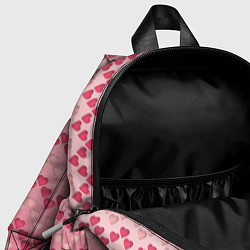 Детский рюкзак Узор милые сердца зигзагами, цвет: 3D-принт — фото 2