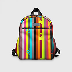 Детский рюкзак РАДУЖНАЯ ГЕОМЕТРИЯ, цвет: 3D-принт