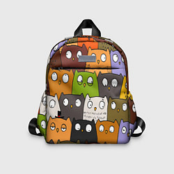 Детский рюкзак СОВЫ КОТИКИ, цвет: 3D-принт
