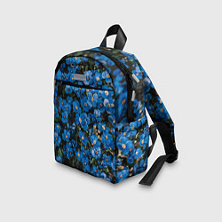 Детский рюкзак Поле синих цветов фиалки лето, цвет: 3D-принт — фото 2