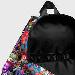 Детский рюкзак BRAWL STARS ВСЕ ПЕРСОНАЖИ, цвет: 3D-принт — фото 2