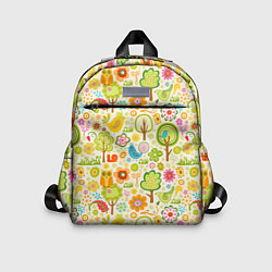 Детский рюкзак Летний Орнамент, цвет: 3D-принт