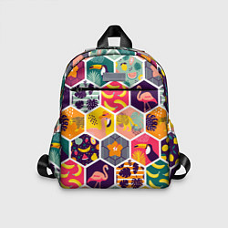 Детский рюкзак Тропические соты, цвет: 3D-принт