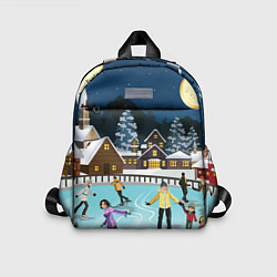 Детский рюкзак Рождественский каток, цвет: 3D-принт