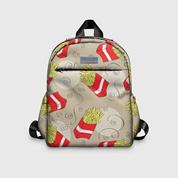 Детский рюкзак Фастфуд - Картошка фри, цвет: 3D-принт