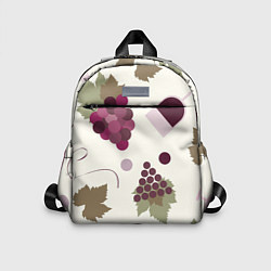 Детский рюкзак Виноград и винишко, цвет: 3D-принт