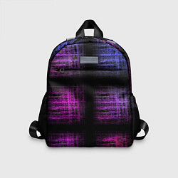 Детский рюкзак Неоновая абстракция, цвет: 3D-принт