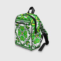 Детский рюкзак Славянский Узор Зеленый, цвет: 3D-принт — фото 2