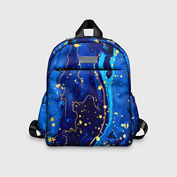 Детский рюкзак СИНИЙ ГРАНИТ, цвет: 3D-принт