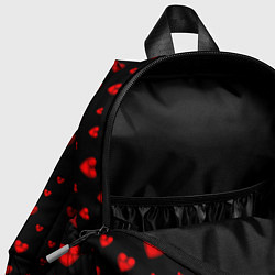 Детский рюкзак Красные сердца, цвет: 3D-принт — фото 2