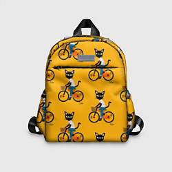 Детский рюкзак Котики на велосипедах