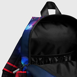 Детский рюкзак Daft punk neon rock, цвет: 3D-принт — фото 2