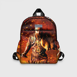 Детский рюкзак Valheim Викинг в огне, цвет: 3D-принт