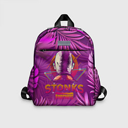 Детский рюкзак Fortnite Neon Stonks Meme, цвет: 3D-принт