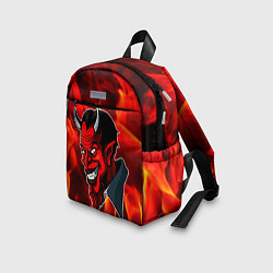 Детский рюкзак The devil is on fire, цвет: 3D-принт — фото 2