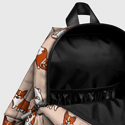 Детский рюкзак Корги Разные, цвет: 3D-принт — фото 2