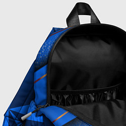 Детский рюкзак 3D абстрактные фигуры BLUE, цвет: 3D-принт — фото 2